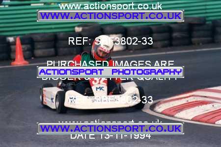 Photo: SBF3802-33 ActionSport Photography 13/11/1994 Yorkshire Kart Club - Wombwell  _1_SeniorTKM #32