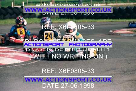 Photo: X6F0805-33 ActionSport Photography 27/06/1998 Ulster Kart Club Five Nations Kart Championships - Nutts Corner _2_Cadets #23