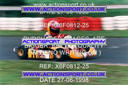 Photo: X6F0812-25 ActionSport Photography 27/06/1998 Ulster Kart Club Five Nations Kart Championships - Nutts Corner _2_Cadets #71