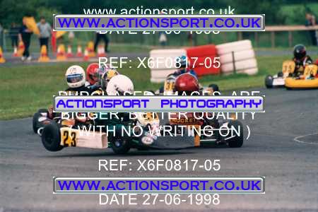 Photo: X6F0817-05 ActionSport Photography 27/06/1998 Ulster Kart Club Five Nations Kart Championships - Nutts Corner _2_Cadets #23