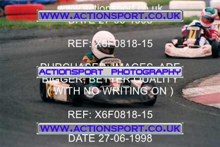 Photo: X6F0818-15 ActionSport Photography 27/06/1998 Ulster Kart Club Five Nations Kart Championships - Nutts Corner _2_Cadets #23