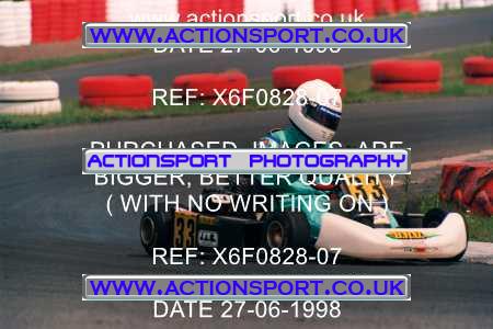 Photo: X6F0828-07 ActionSport Photography 27/06/1998 Ulster Kart Club Five Nations Kart Championships - Nutts Corner _6_FormulaA #33