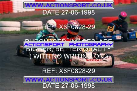 Photo: X6F0828-29 ActionSport Photography 27/06/1998 Ulster Kart Club Five Nations Kart Championships - Nutts Corner _6_FormulaA #33