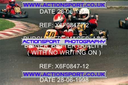 Photo: X6F0847-12 ActionSport Photography 28/06/1998 Manchester & Buxton Kart Club - Three Sisters, Wigan _4_Cadets #30