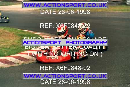 Photo: X6F0848-02 ActionSport Photography 28/06/1998 Manchester & Buxton Kart Club - Three Sisters, Wigan _4_Cadets #30