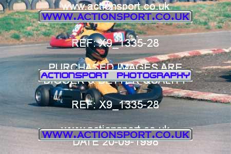 Photo: X9_1335-28 ActionSport Photography 20/09/1998 Shenington Kart Club  _3_JuniorTKM #44