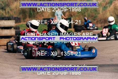 Photo: X9_1354-21 ActionSport Photography 20/09/1998 Shenington Kart Club  _5_SeniorTKM #62