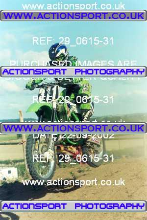 Photo: 29_0615-31 ActionSport Photography 22/09/2002 AMCA Worcester MCC - Tirley  _1_125Juniors #311
