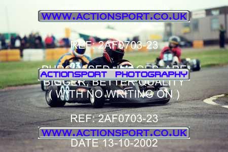 Photo: 2AF0703-23 ActionSport Photography 13/10/2002 Hunts Kart Club - Kimbolton  _1_JuniorTKM #98
