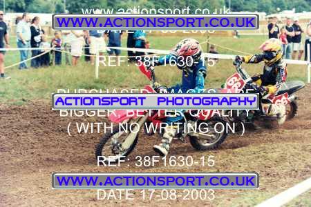 Photo: 38F1630-15 ActionSport Photography 17/08/2003 Moredon MX Aces of Motocross - Farleigh Castle _5_SW85s #77