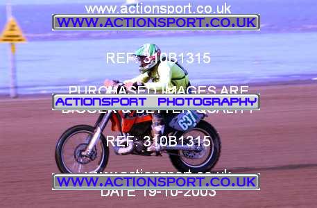Photo: 310B1315 ActionSport Photography 18,19/10/2003 Weston Beach Race  _2_Solos #637