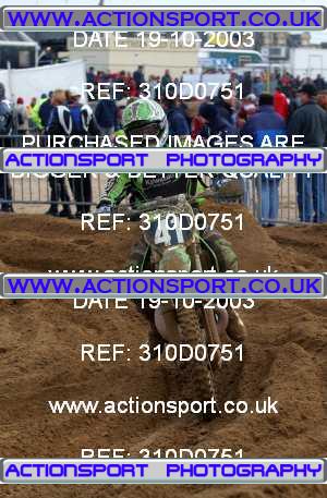 Photo: 310D0751 ActionSport Photography 18,19/10/2003 Weston Beach Race  _2_Solos #41