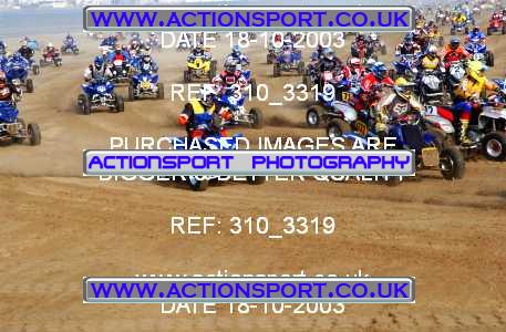 Photo: 310_3319 ActionSport Photography 18,19/10/2003 Weston Beach Race  _1_QuadsAndSidecars #7