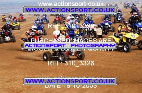 Photo: 310_3326 ActionSport Photography 18,19/10/2003 Weston Beach Race  _1_QuadsAndSidecars #29