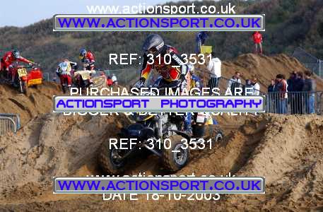 Photo: 310_3531 ActionSport Photography 18,19/10/2003 Weston Beach Race  _1_QuadsAndSidecars #558