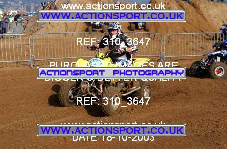 Photo: 310_3647 ActionSport Photography 18,19/10/2003 Weston Beach Race  _1_QuadsAndSidecars #530