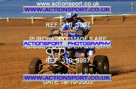 Photo: 310_3997 ActionSport Photography 18,19/10/2003 Weston Beach Race  _1_QuadsAndSidecars #29