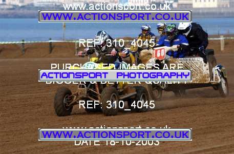 Photo: 310_4045 ActionSport Photography 18,19/10/2003 Weston Beach Race  _1_QuadsAndSidecars #530