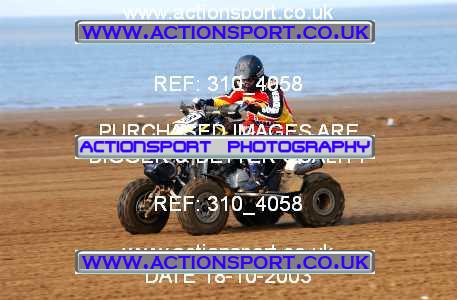 Photo: 310_4058 ActionSport Photography 18,19/10/2003 Weston Beach Race  _1_QuadsAndSidecars #558