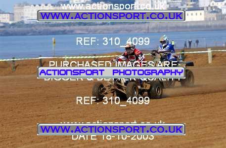 Photo: 310_4099 ActionSport Photography 18,19/10/2003 Weston Beach Race  _1_QuadsAndSidecars #7