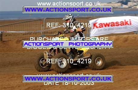 Photo: 310_4219 ActionSport Photography 18,19/10/2003 Weston Beach Race  _1_QuadsAndSidecars #530
