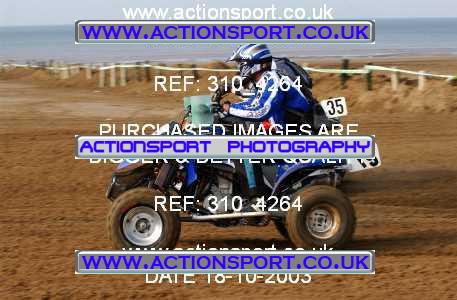 Photo: 310_4264 ActionSport Photography 18,19/10/2003 Weston Beach Race  _1_QuadsAndSidecars #19