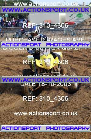 Photo: 310_4306 ActionSport Photography 18,19/10/2003 Weston Beach Race  _1_QuadsAndSidecars #51