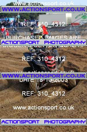 Photo: 310_4312 ActionSport Photography 18,19/10/2003 Weston Beach Race  _1_QuadsAndSidecars #503