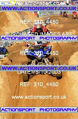Photo: 310_4480 ActionSport Photography 18,19/10/2003 Weston Beach Race  _1_QuadsAndSidecars #7