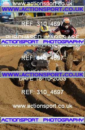Photo: 310_4697 ActionSport Photography 18,19/10/2003 Weston Beach Race  _1_QuadsAndSidecars #219