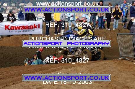 Photo: 310_4827 ActionSport Photography 18,19/10/2003 Weston Beach Race  _1_QuadsAndSidecars #60