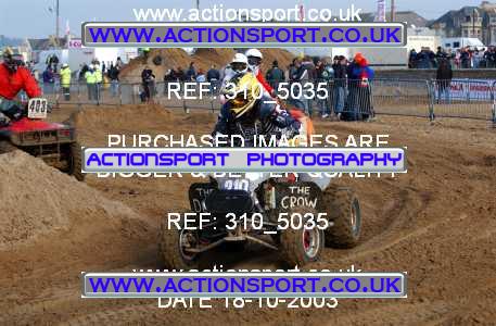Photo: 310_5035 ActionSport Photography 18,19/10/2003 Weston Beach Race  _1_QuadsAndSidecars #219