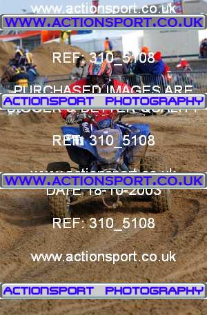 Photo: 310_5108 ActionSport Photography 18,19/10/2003 Weston Beach Race  _1_QuadsAndSidecars #60