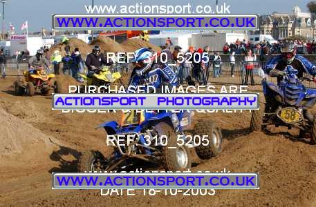 Photo: 310_5205 ActionSport Photography 18,19/10/2003 Weston Beach Race  _1_QuadsAndSidecars #29