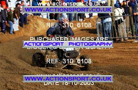 Photo: 310_6108 ActionSport Photography 18,19/10/2003 Weston Beach Race  _1_QuadsAndSidecars #219