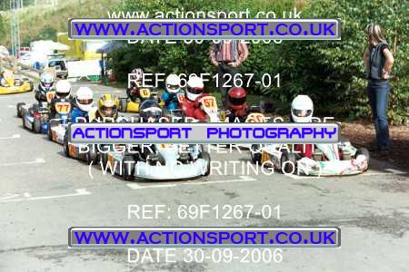Photo: 69F1267-01 ActionSport Photography 30/09/2006 F6 Karting - Buckmore Park _3_Cadets #17