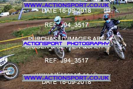 Photo: J94_3517 ActionSport Photography 16/09/2018 AMCA Mid Wilts MXC - Bushton  _5_JuniorsMX2 #67